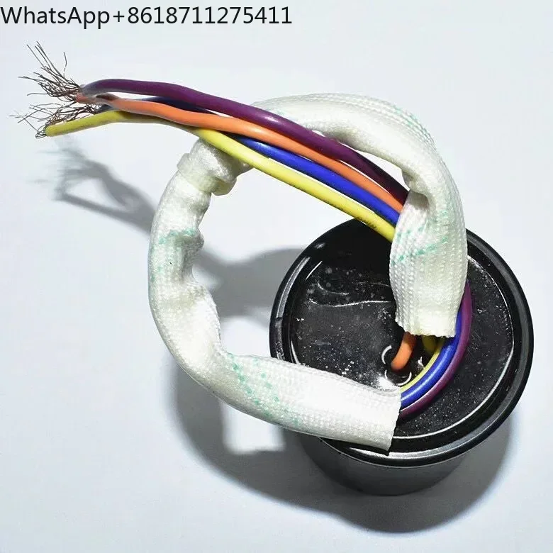 2pcs CBB60 Double Cylinder Double Barrel Washing Machine Starting Capacitor 4.2UF+10.5UF Four Wire Combination