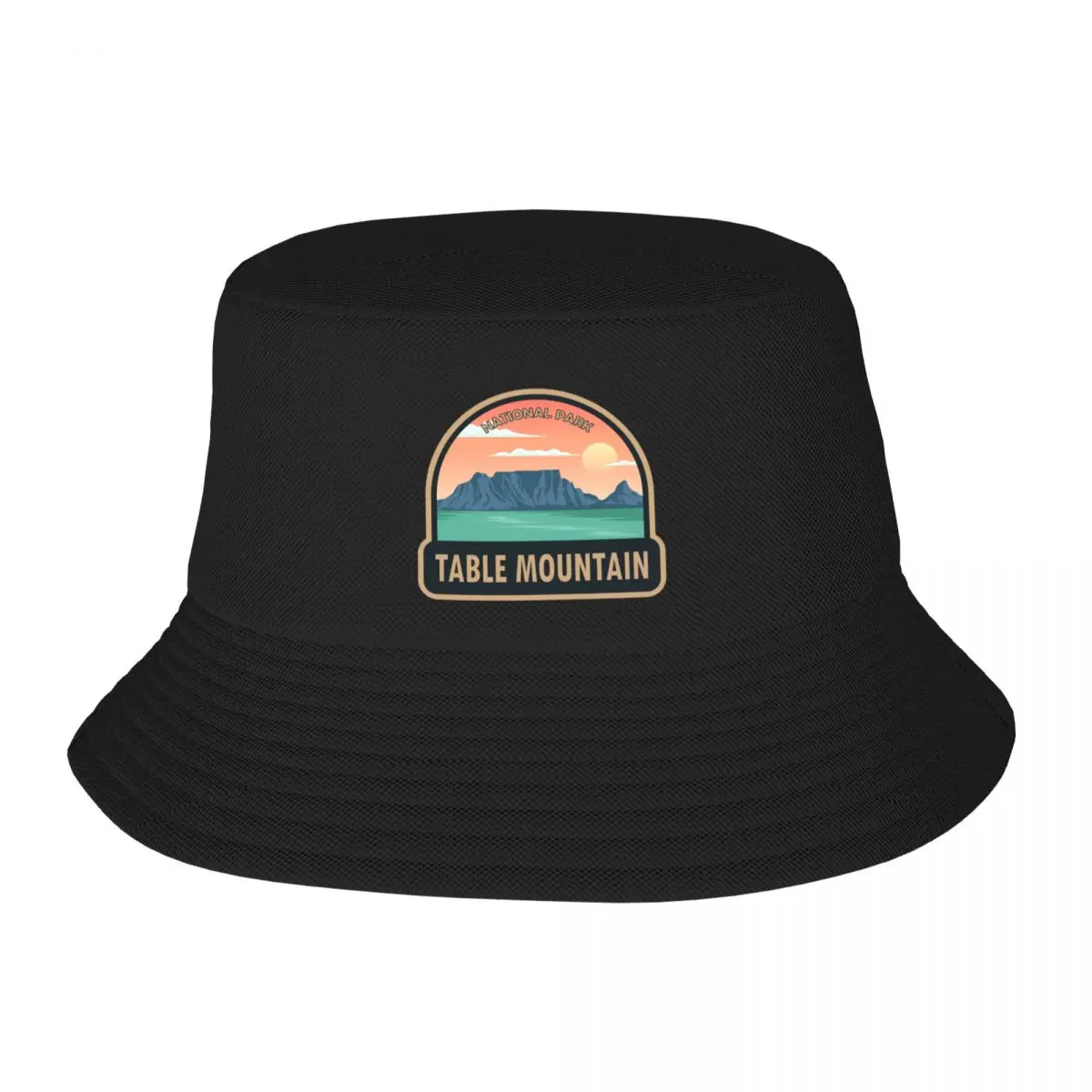 Table Mountain National Park South Africa Bucket Hat black Christmas Hat Sun Hat For Children Men's Hat Luxury Women's