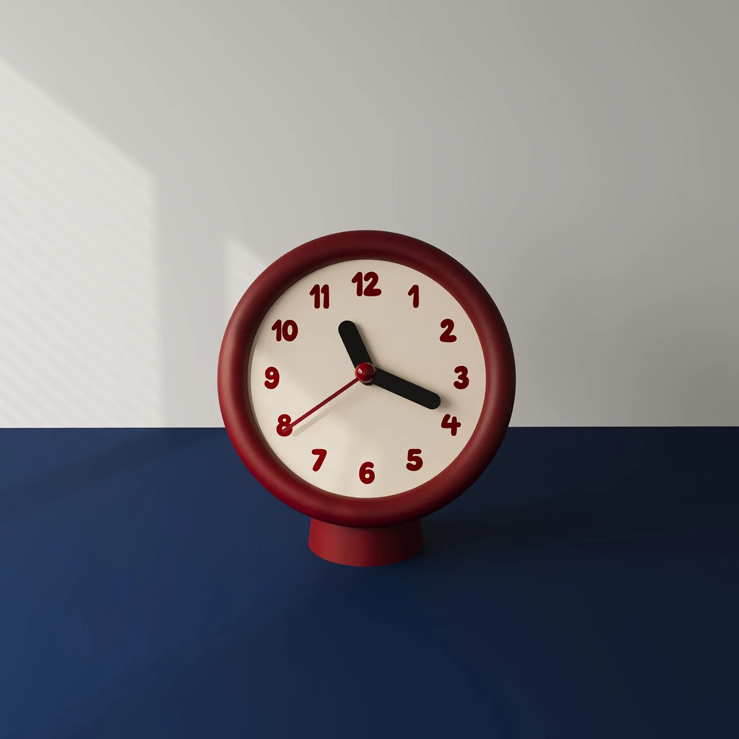 Ins Style Cartoon Art Creative Desk Clock for Kids Room Bedroom Silent Decorative