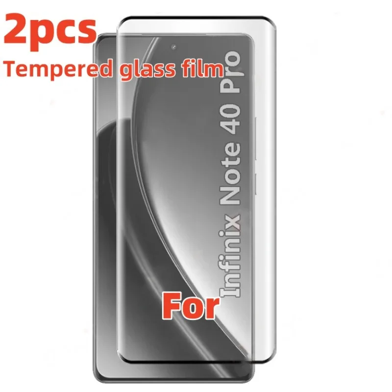 

2Packs Tempered Glass Screen Protector for Infinix Hot 50 40 Pro Plus Note 40 Pro Infinix Zero 40 30 GT 20 Pro Glass