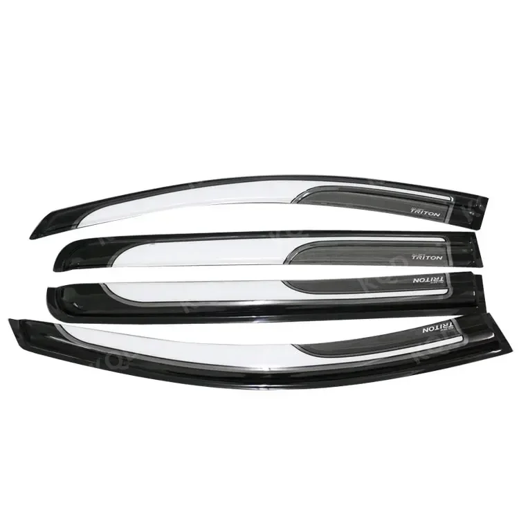 KQD Double color  auto accessories window visor wind deflector for Mitsubishi L200 Triton