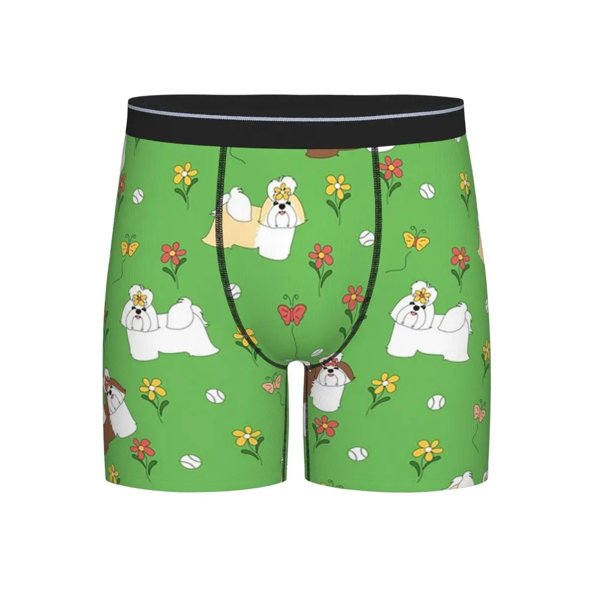 

Long Boxer Underpants Shorts Shih Tzu Dog (18) Panties Men Ventilate Underwear for Homme Man Boyfriend Gifts