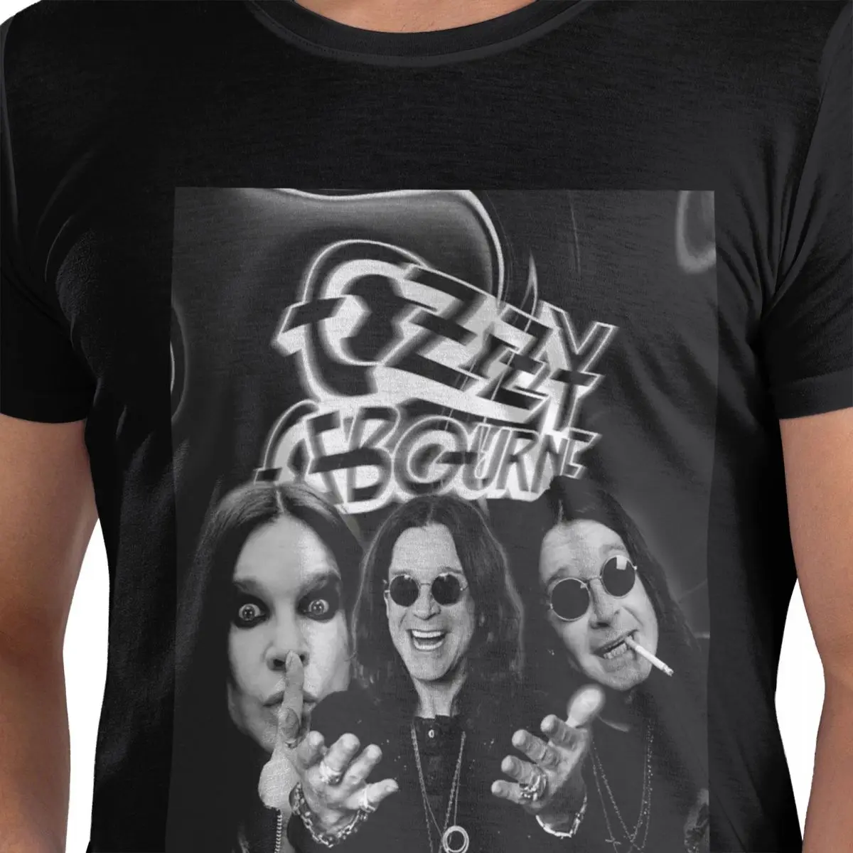 

Ozzy Osbourne футболка из 100% хлопка, мужские футболки большого размера, мужские футболки с круглым вырезом и коротким рукавом, S-6XL
