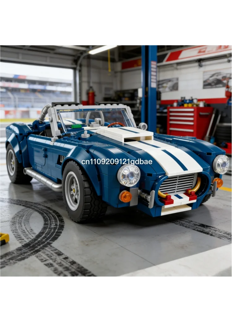 

Creative Shelby Cobra Sports Car Building Block Set Office Decoration Christmas Gift Boy Adult Toy Gift