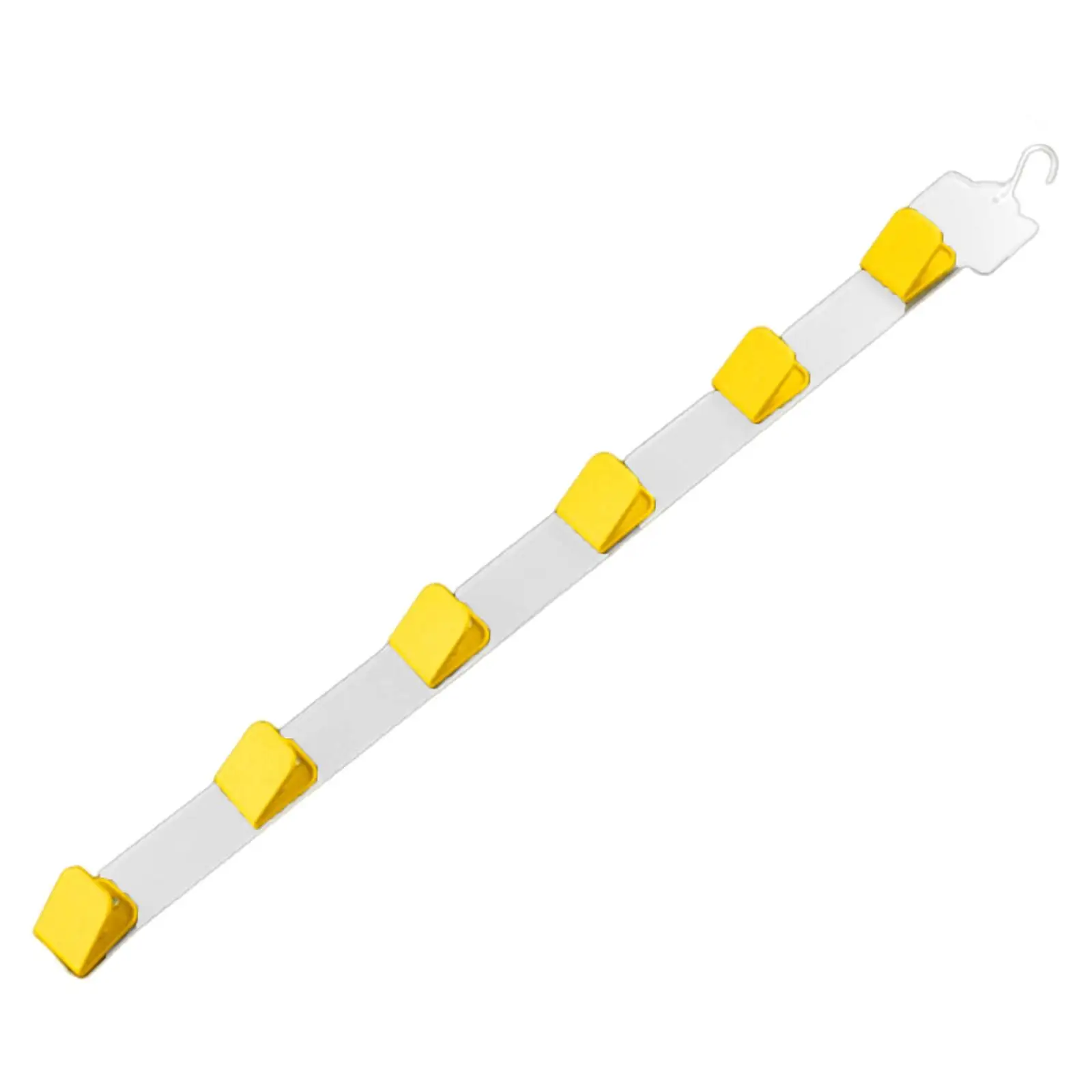 プラスチック製棚用ストリップクリップ-675cm-サイドハンガー（6つのクリップ付き）スナックバッグ用-スーパーマーケット小物陳列棚