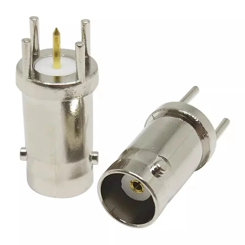 5pcs BNC-KE Video BNC Socket 180° Straight Plug 5-Pin Socket Q9 Socket BNC Solder PCB Mount Socket New accessories