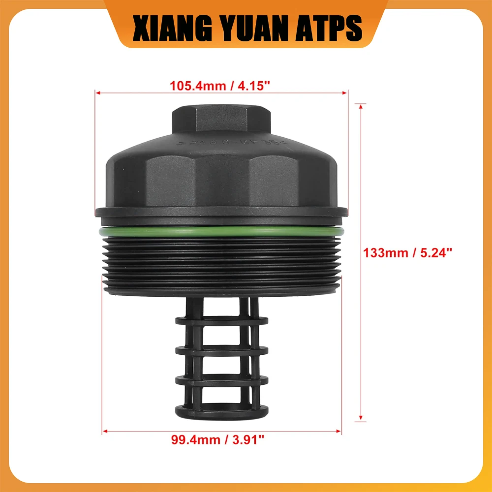

021115433E Oil Filter Housing Lid For Audi A8 D2 3.7 Q7 Cayenne VW Golf III Passat Phaeton Touareg Vento 2.8 3.2 3.6 021115433B