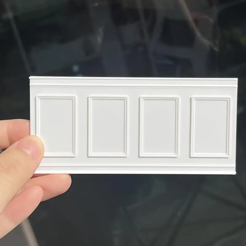 .Hot Sale-1Pcs Dollhouse Square Wall Skirt Wall Panel Role Play Doll House Accessories For Micro Landscape Window Display