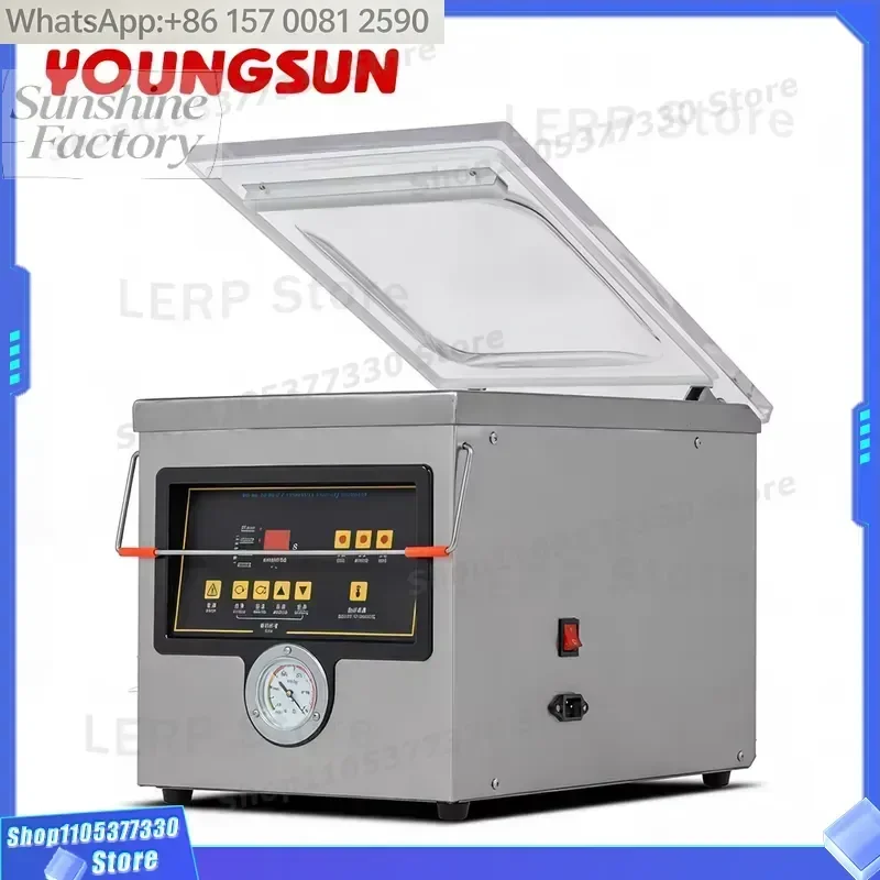 YOUNGSUN DZ260 Household Small Single Chamber Food Vacuum Packing Machine Meat Grains Vacuum Sealer Packaging