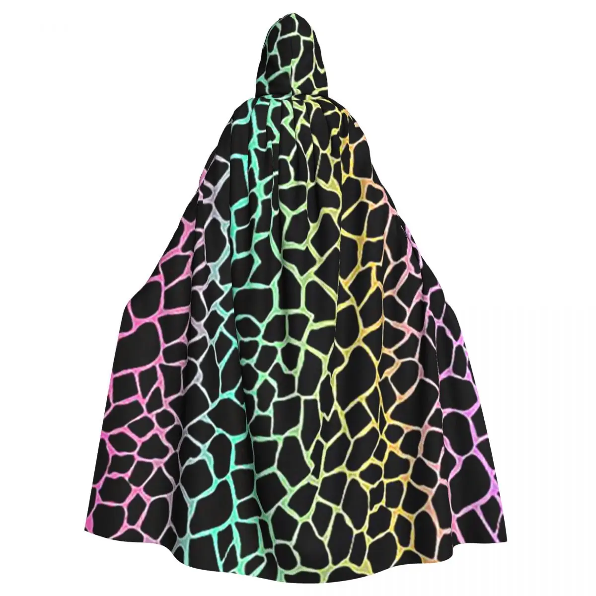 

Seamless Giraffe Pattern Long Hooded Cloak Witch Medieval Costume Cosplay Cape HalloweenParty Adult Unisex