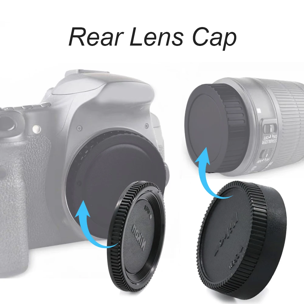 Camera Body Cap Rear Lens Cap for NIK AI  Camera Body Cap + Rear Lens Caps for Nikon AF SLR AI AIS NON AIS