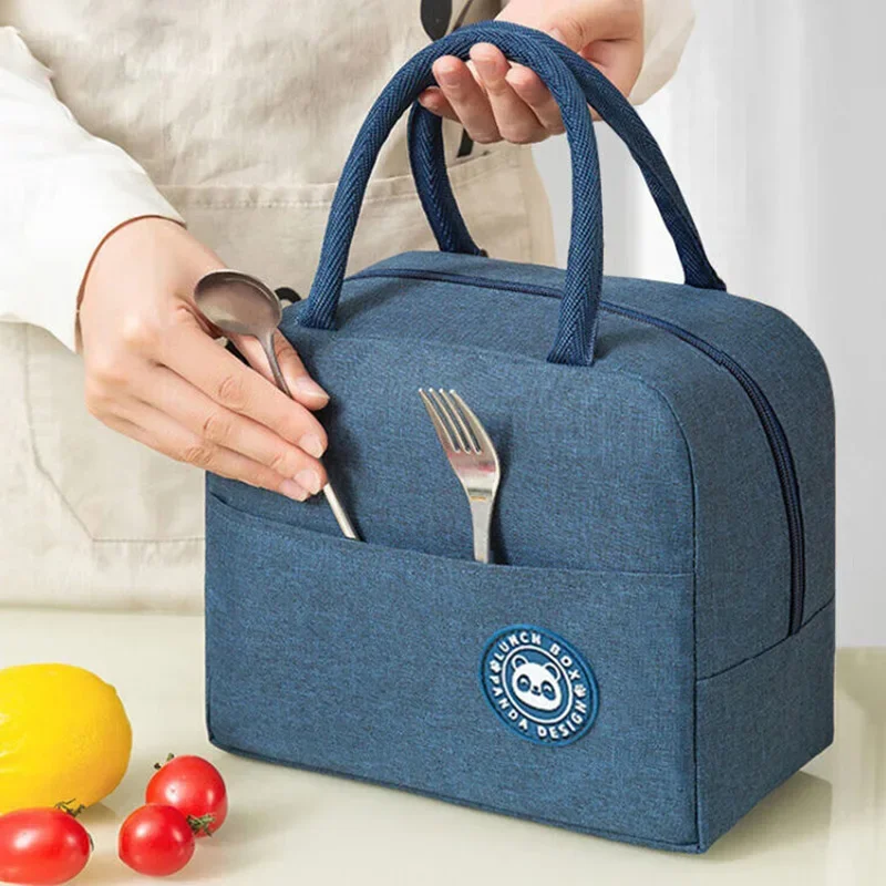 Cord-Lunchtasche, wärmeisolierend, Lunchbox, Aufbewahrung, Handtasche, multifunktional, für Kinder, Schule, Kühltasche, Picknick, Lebensmittelbeutel – Detail 17