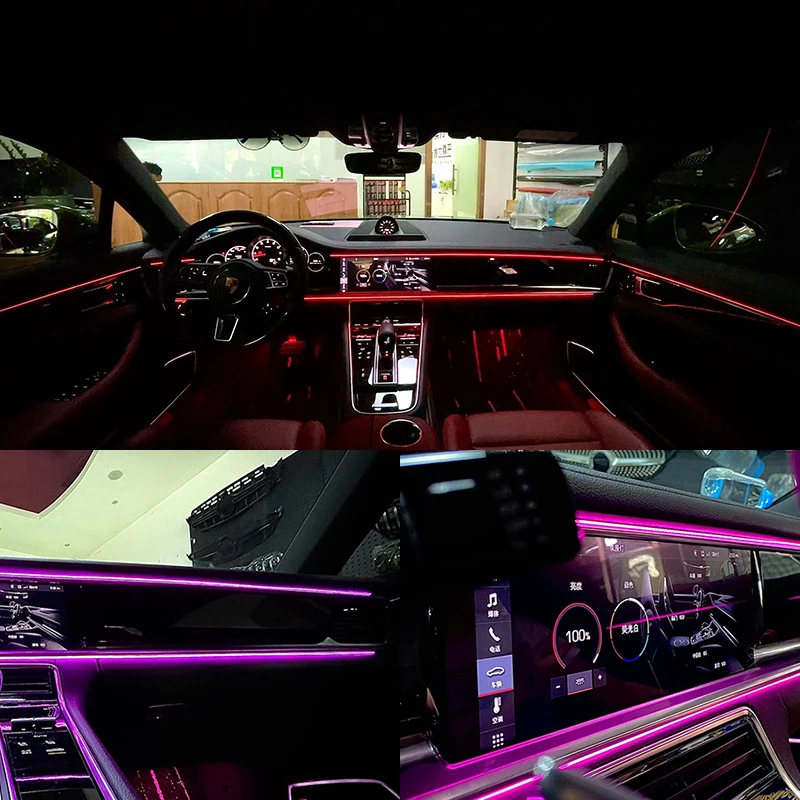 

For Porsche 971 Panamera 2017-2021 New Design Interior Atmosphere Light Ambient Light Door Contour Lights