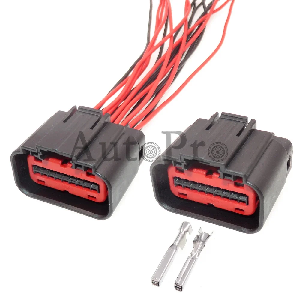 

1 комплект с 18 отверстиями 1488533 -5 автомобильный ACC круизный разъем для печатной платы переменного тока в сборе, автоматический расходомер воздуха, жгут проводов, розетка для Ford Land Rover