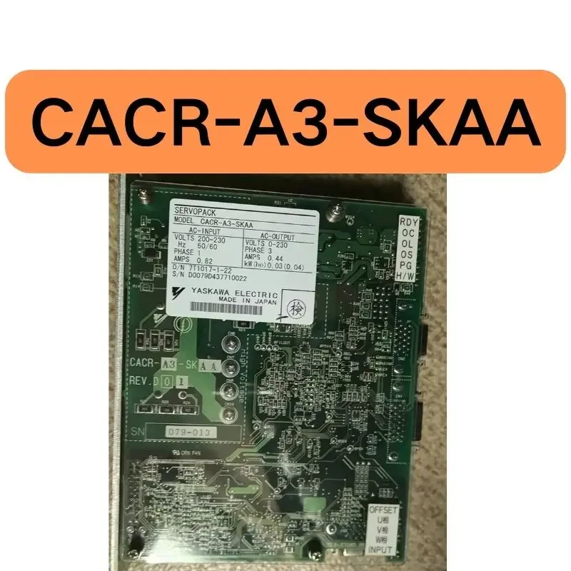 

Подержанный привод CACR-A3-SKAA протестирован в порядке и его функция неповрежденная.