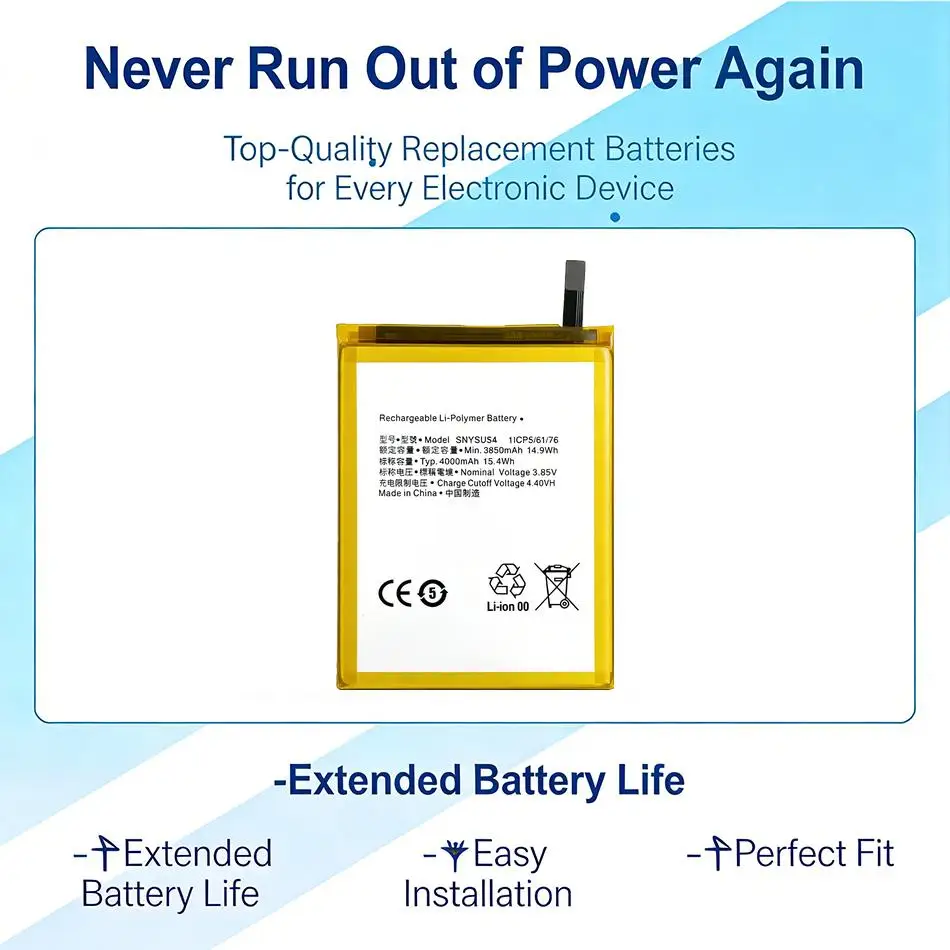 

Аккумулятор для мобильного телефона 4000 мАч для Sony Xperia Pro 1 2Nd 5, высокая емкость, SNYSU54