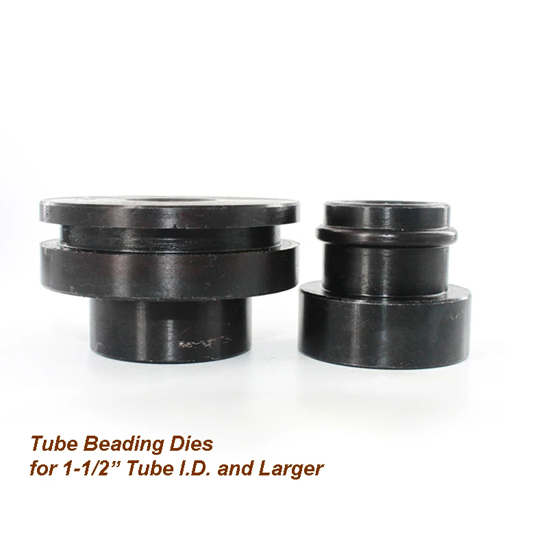 Tube Beading Dies for 1-1/2” Tube I.D. and Larger Tube Bead Roller Dies Set