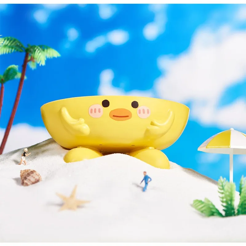 Cute Cartoon Yellow Duck Soap Dish with Raised Feet, Hollow Draining Soap Holder, Kawaii Duck Shape Bathroom Accessory for Shower Sink Kitchen Counter Soap Storage