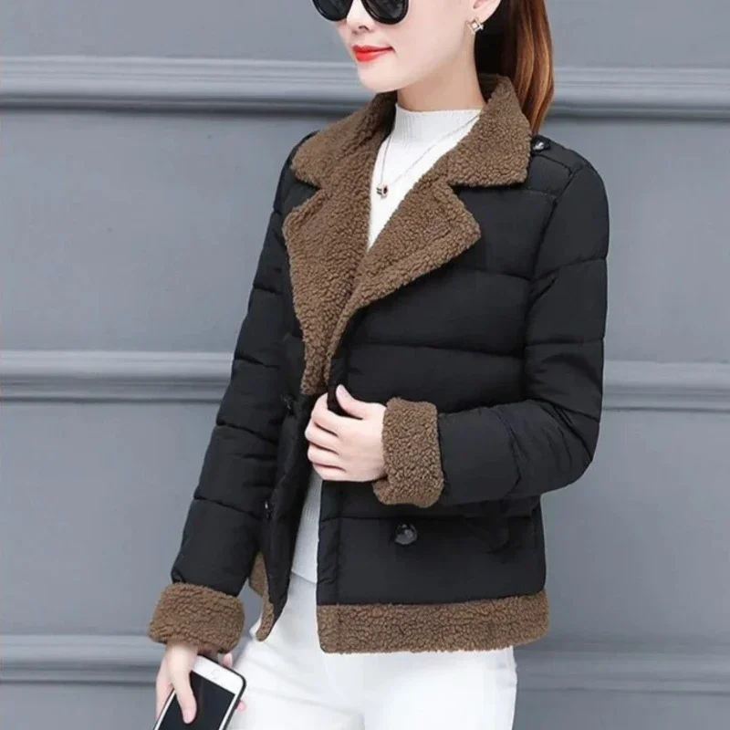 Lady Parka Solid Color Jacket Slim Fit Women's Down Coat Demi-season Winter Clothes 2024 Outdoor Elegant Fashion Cheap Lined Hot