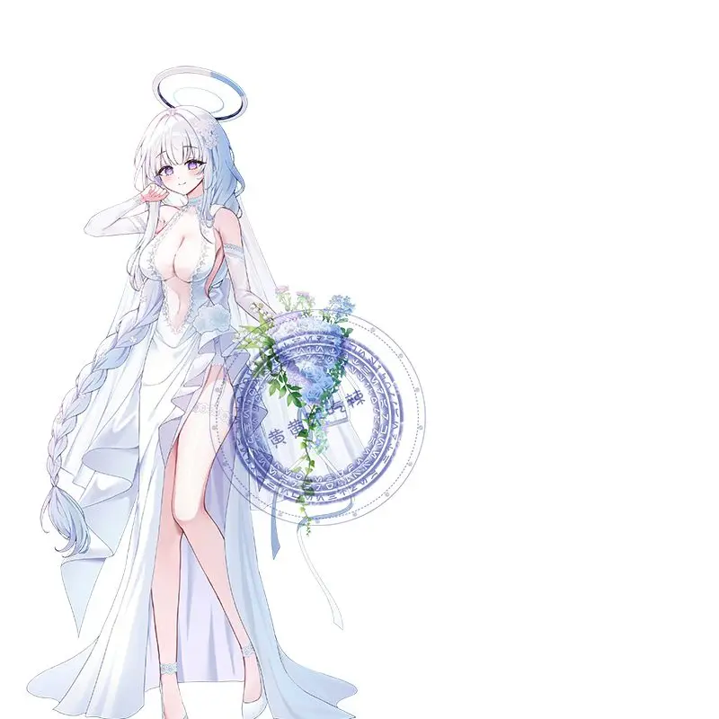 Nuevo archivo azul Ushio Noa acrílico señal de pie Anime lindo adorno de Navidad de dibujos animados originalidad personalidad soporte acrílico