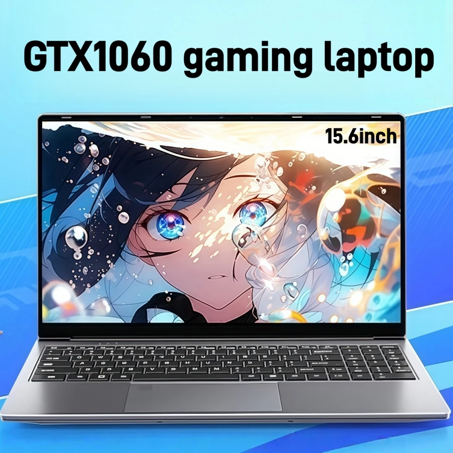 كمبيوتر محمول للألعاب Intel N95 GTX1060 مقاس 15.6 بوصة كمبيوتر محمول محمول 16 جيجابايت DDR4 1 تيرابايت SSD Windows11 لوحة مفاتيح بإضاءة خلفية لألعاب الكمبيوتر المحمول #1