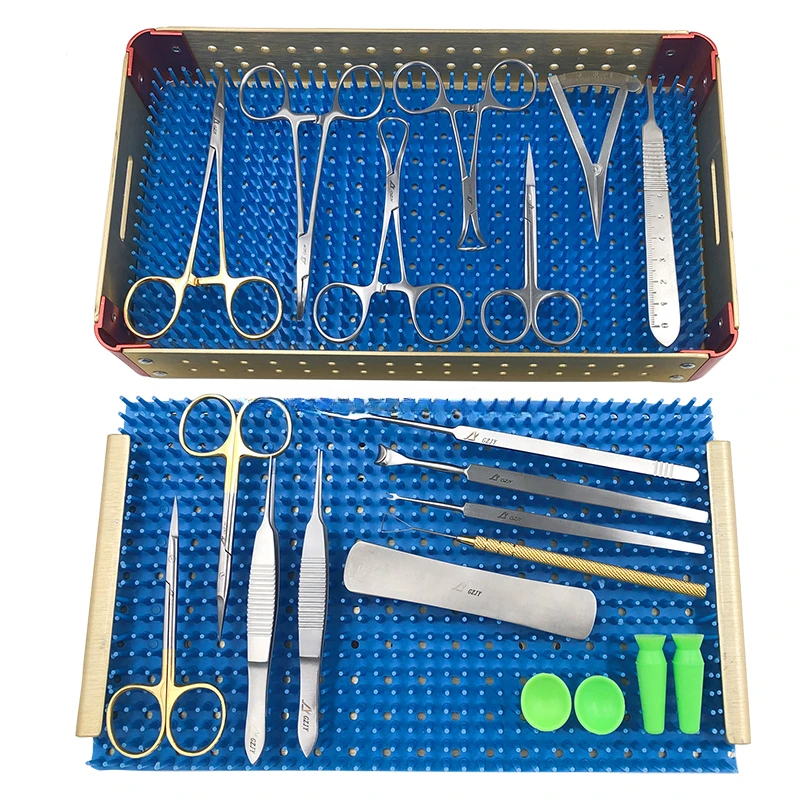 New Ophthalmic Double Eyelid Surgery Instruments Set Kit Blepharoplasty Surgical Instrument Set