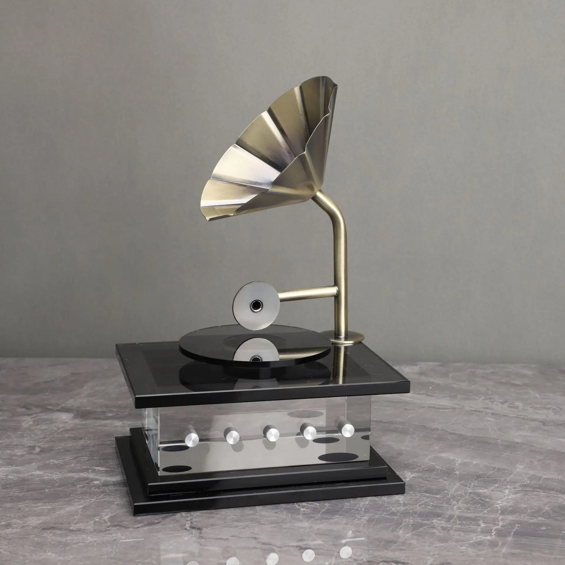 CX Chinese retro phonograph model room sales department bedroom living room entrance jewelry ornament