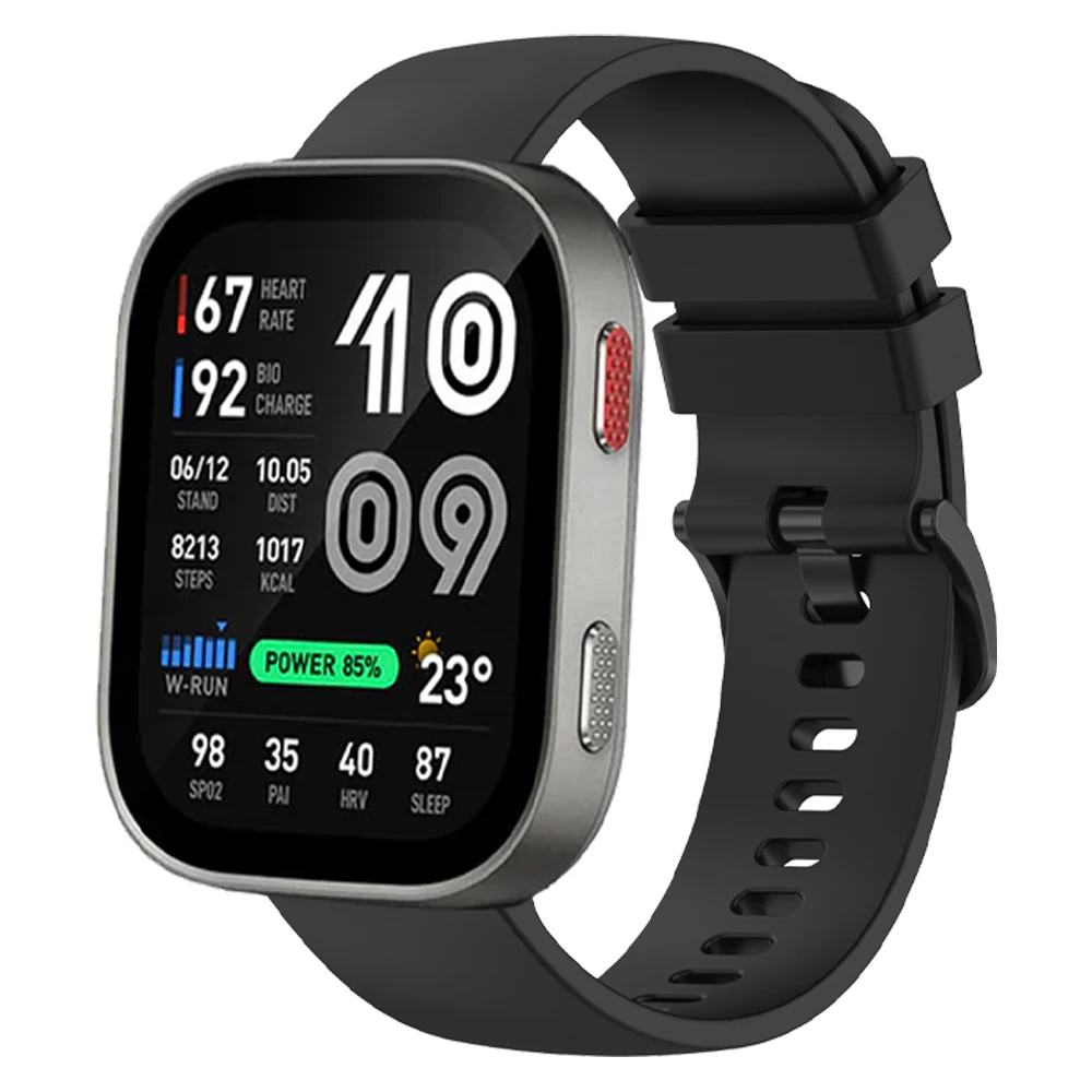 Silicone 20 22mm band for Amazfit Bip Max Bip6 5 3 U S Pro Strap Amazfit BALANCE 3 2/Active 2 3/GTR/GTS/Cheetah 2 Soft Wristband