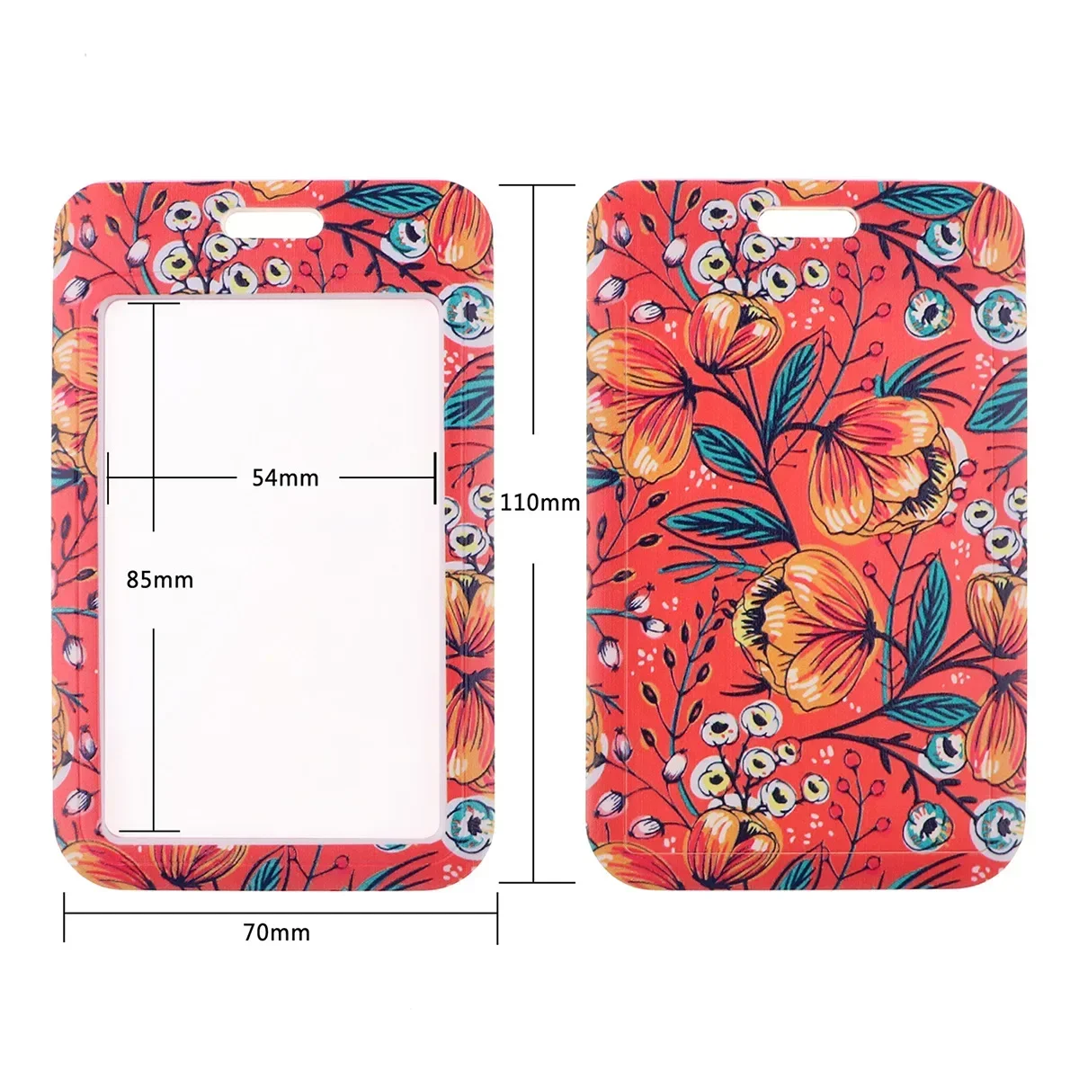 Correa para el cuello de la serie de flores, cordones para llavero, soporte para insignia, identificación, tarjeta de crédito, cordón para colgar, accesorios para llaves