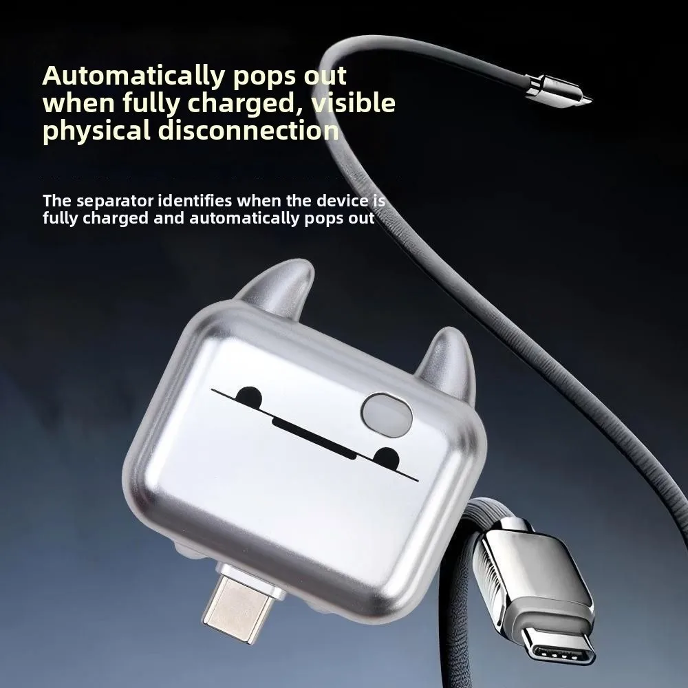 Cartoon Smart Auto Eject Charger Automatic Power Off 140W Auto Stop Charging Adapter Battery Protection
