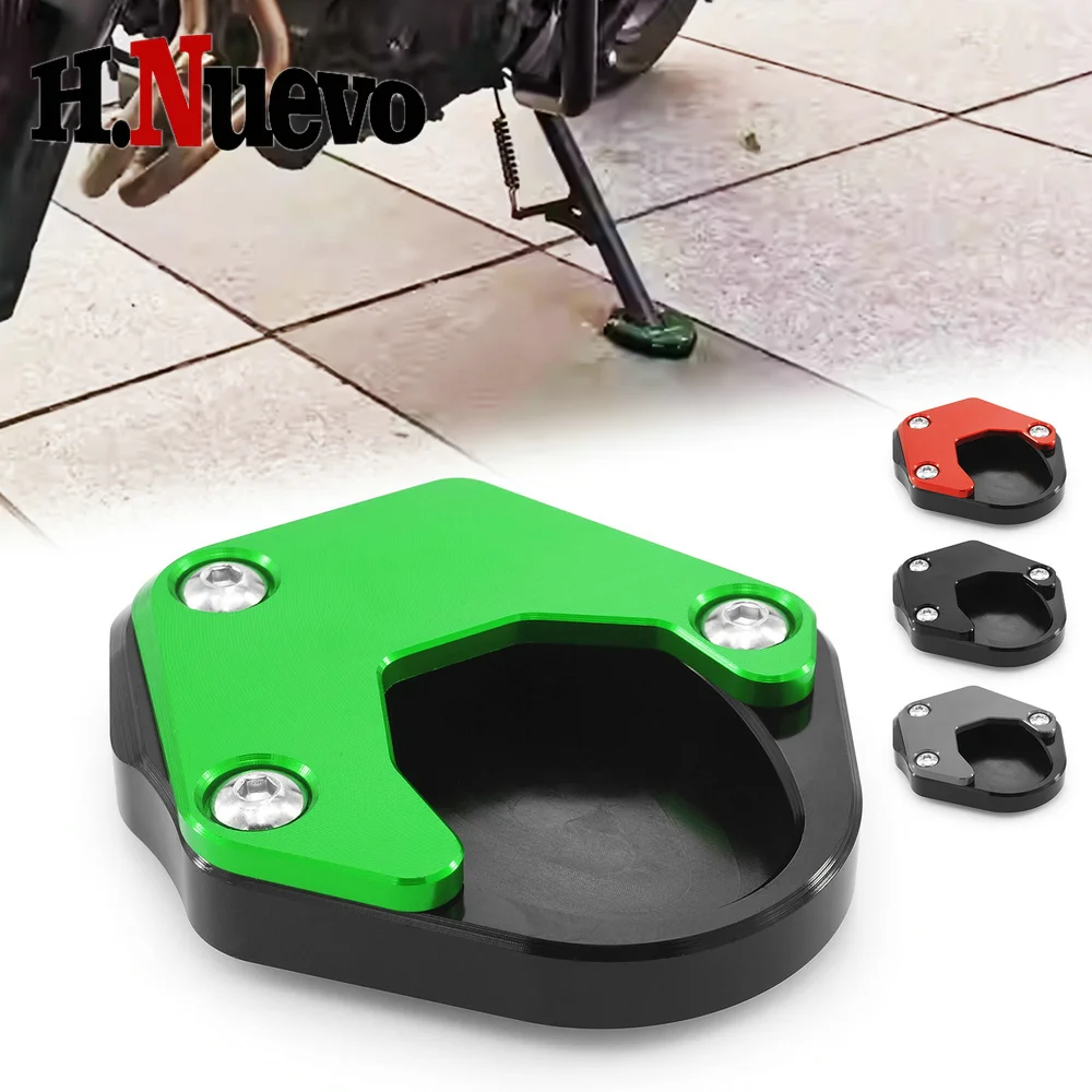 

Motorcycle Aluminum Side Stand Enlarger Plate Kickstand Pad For Kawasaki KLX150 BF KLX150 KLX230/S/R Accessories