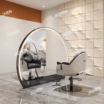 

Зеркало для парикмахерских, стол для парикмахерской, одностороннее зеркало для стрижки волос, светодиодное двустороннее полное тело, полный пол