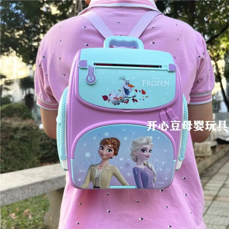 Disney girls frozen 2 fingerprint bank Backpack princess elsa password box storage box Action Figures girl gift Creativity toy