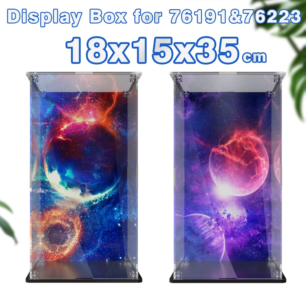 

Acrylic display box for toy bricks 76191 76223 Building block set dustproof showcase assembled model display case