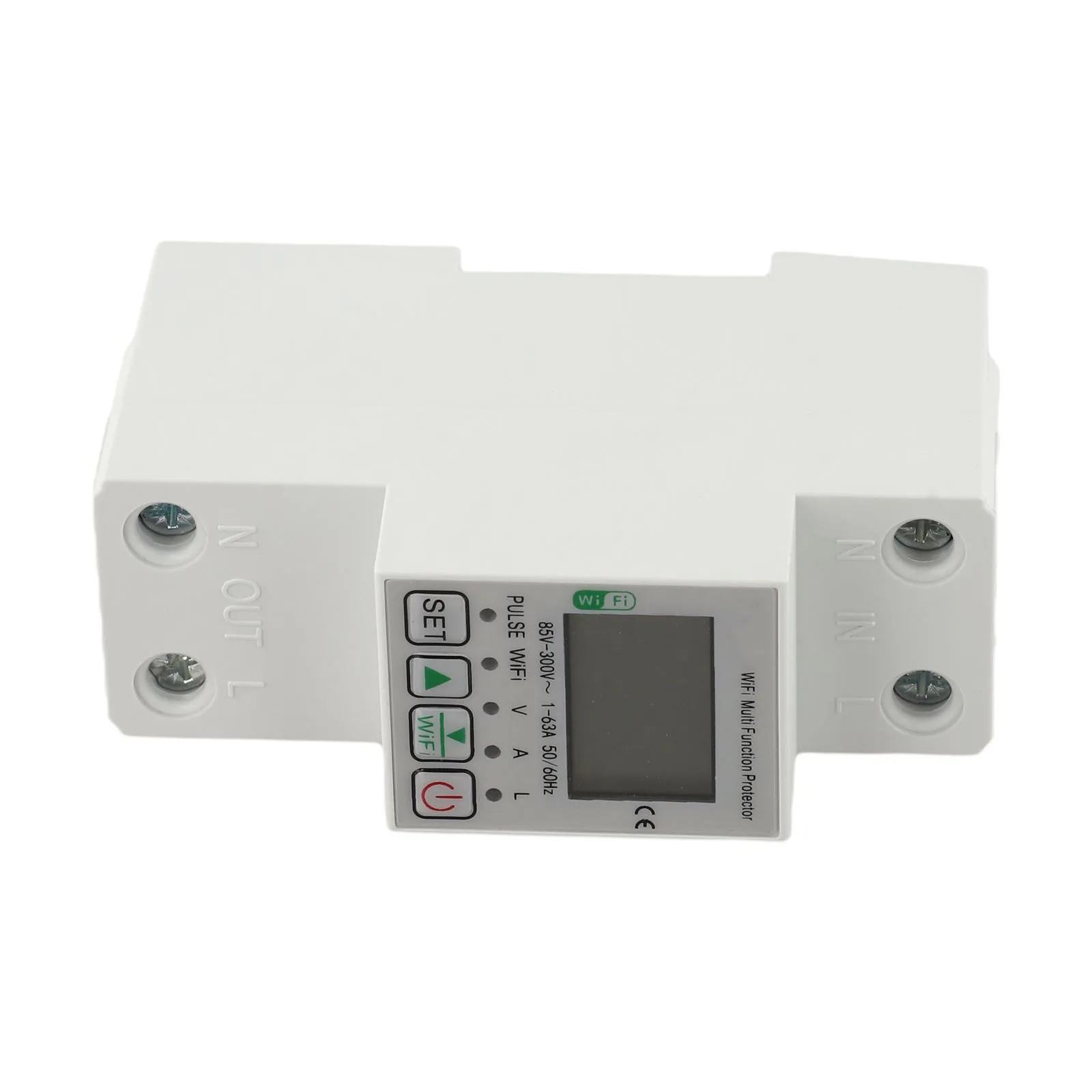Leakage Protection Electricity Monitoring 100x50x36mm Live Energy Consumption Display Compact Size Settings Leakage