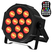Recharge Battery 12pcs Lamp Bead RGBW LED Par Lights for Wedding Bar KTV Party Stage With Remote Control Cans Par Lights