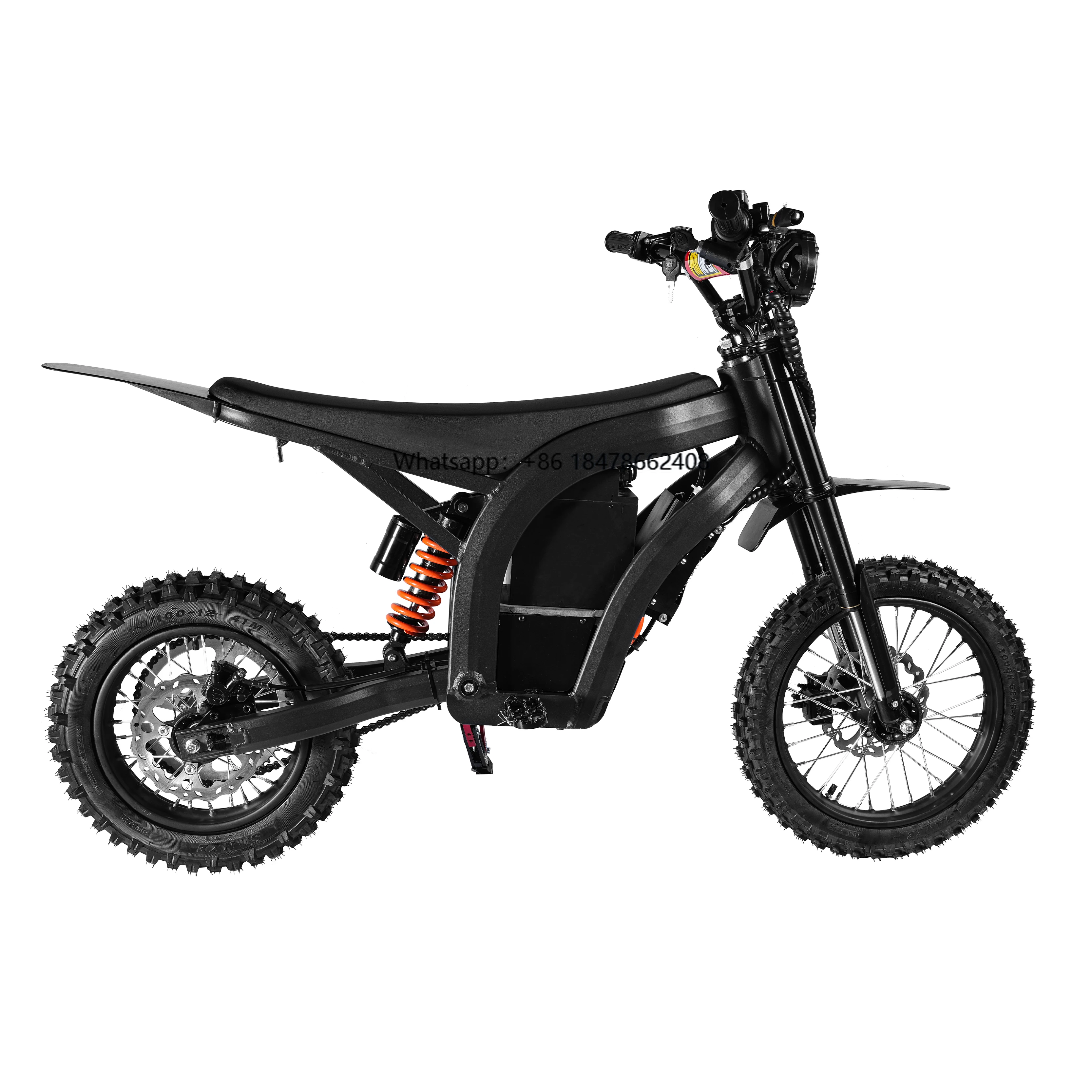 

Высокопроизводительный электрический внедорожный велосипед, аккумулятор 48 В, 21 Ач, двигатель 1500 Вт/3200 Вт, 60 км/ч, 60 ° Наклон, выносливость 80-90 км