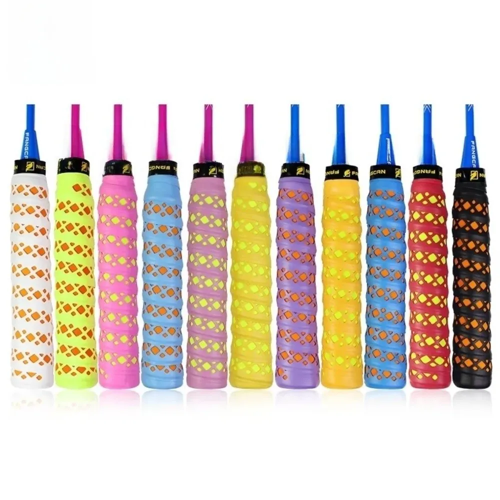 PU Badminton Racket Grip Tape Breathable Sweat Absorbent Badminton Overgrip Wear Resistant Anti Slip Racket Handle Wrap