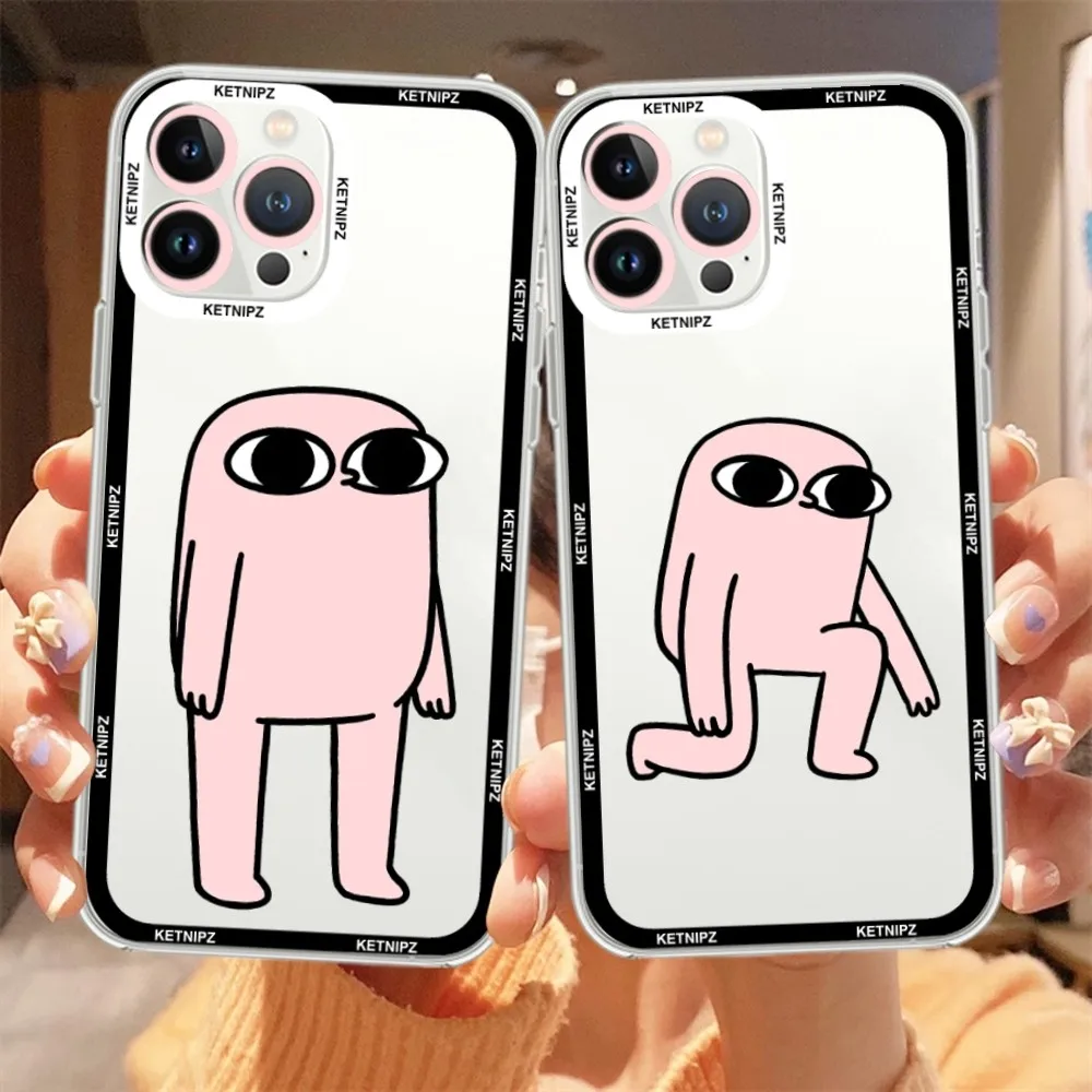 Cartoon ketnipz Phone Case For Samsung Galaxy S23 S22 S21 S20 S10 Plus lite Ultra Transparent Shell