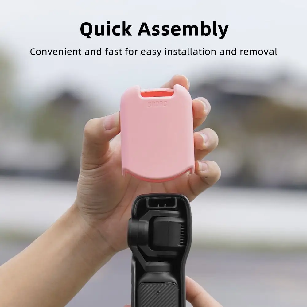 Copriobiettivo in silicone Custodia protettiva per obiettivo antipolvere antigraffio Custodia a sgancio rapido per DJI Osmo Pocket 3