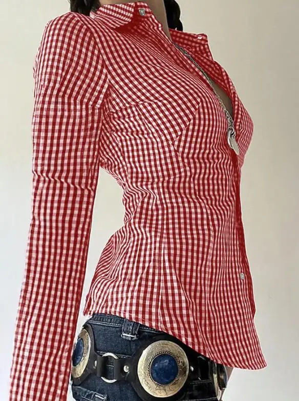 

Женская универсальная рубашка с длинным рукавом на пуговицах, осень-зима 2025