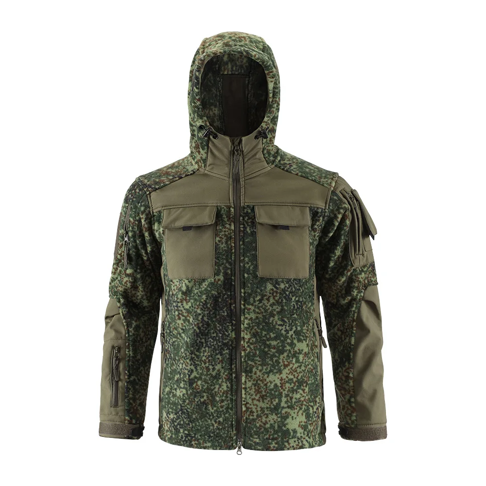 Chaqueta de forro polar de retazos para hombre, chaquetas acolchadas cálidas para deportes al aire libre, montañismo, novedad de 2024