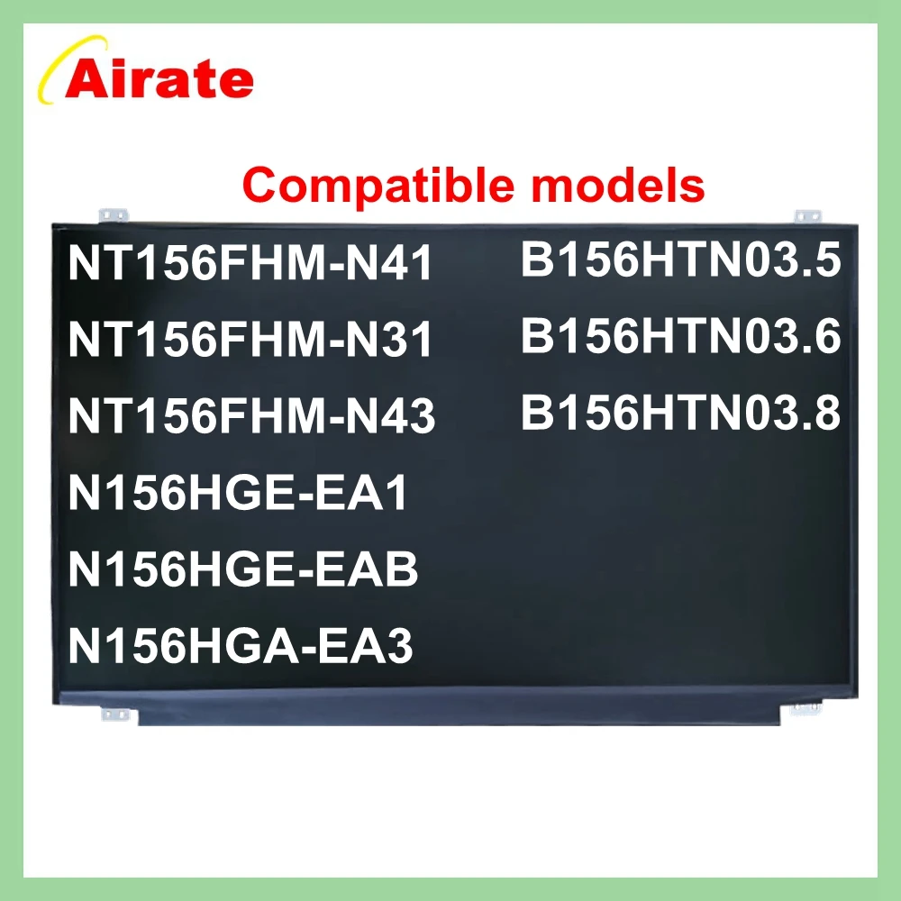 Layar Laptop 15.6 inci FHD1920x1080 30pin, layar LCD fit fit N156HGE-EA1 EAB