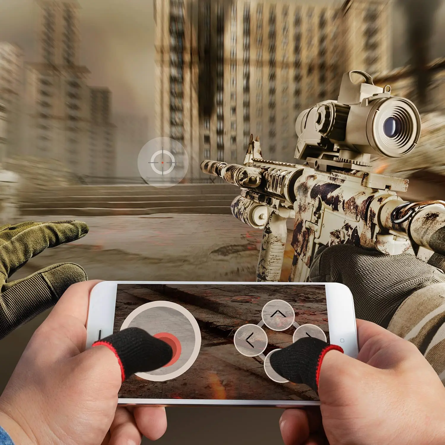 10 Stück Finger hülle für Pubg Mobile Game nahtlose Anti-Schweiß atmungsaktive Finger hülle Handschuhe empfindliche Touchscreen-Spiele