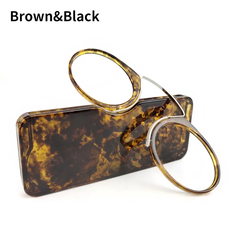 Clip Nose Mini Lesebrille Männer Frauen Leser Brille Brillen ohne Koteletten Pince-nez
