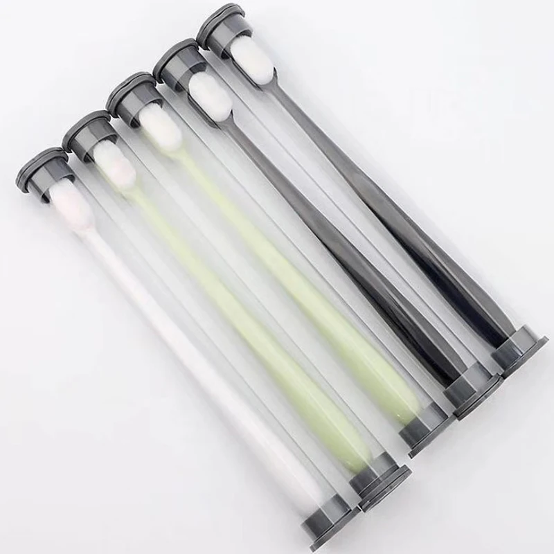 Brosse à dents ultra-fine et douce pour adulte, 3 pièces, livres profonds, portable, voyage, soins bucco-dentaires