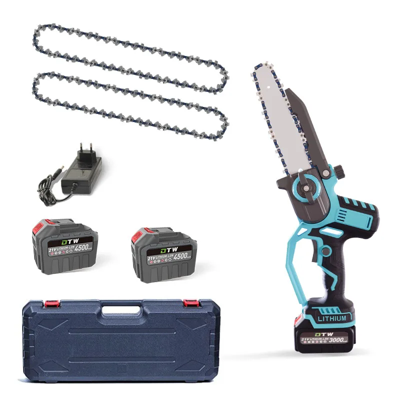 

Efficient and high-quality DTWA2-0064 8 Inch Brushless Rechargeable Lithium Battery Chainsaw Small Home Chainsaw