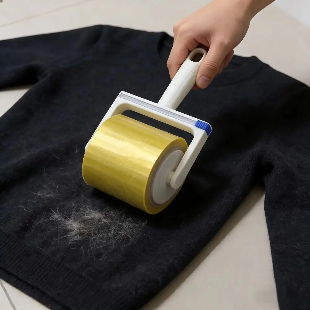 Multi-functional Strong Sticky Lint Roller Reverse Adhesive Tape Portable Lint Remover Brush Dust Collector Home Travel
