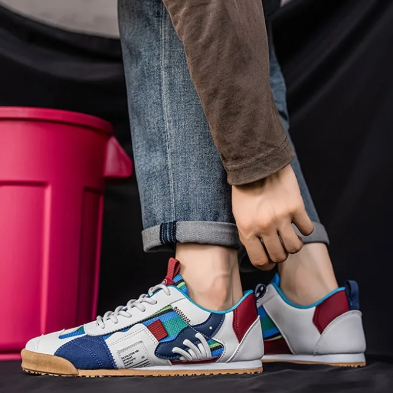 Scarpe da uomo Moda Versatile Color Block Scarpe casual Sneakers di lusso per uomo Scarpe Forrest Gump Scarpe sportive comode da corsa