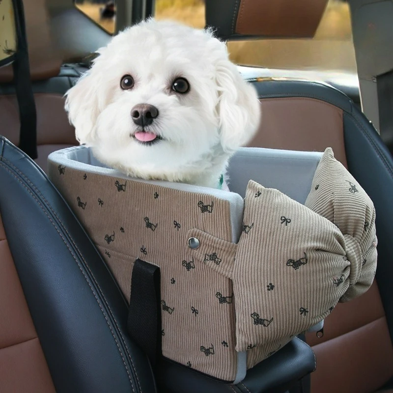 

Anti-Slip Dog Car Seat for Cats Small Dogs Carriers Travel Safety Seat Pet Transport Central Control Nest